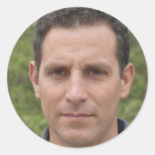 Gewoon pauze ronde sticker (Voorkant)