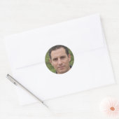 Gewoon pauze ronde sticker (Envelop)