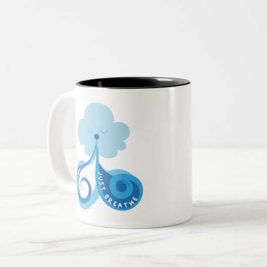 Gewoon pauze tweekleurige koffiemok (Voorkant links)