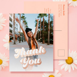 Gewoon Peachy Afstuderen Dank je Briefkaart