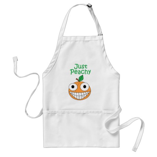 Gewoon Peachy Apron Standaard Schort (Voorkant)