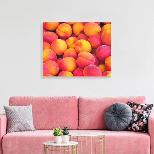 Gewoon Peachy Canvas Afdruk (Insitu (Woonkamer))