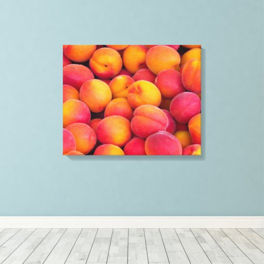 Gewoon Peachy Canvas Afdruk (Insitu (Houten vloer))