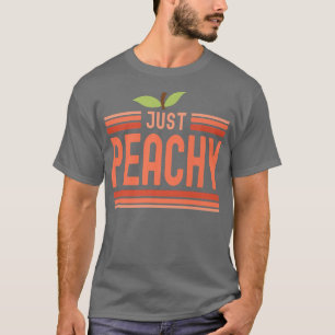 Gewoon Peachy Cute Schattig Summer Peach Food Pun T-shirt