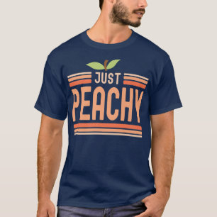 Gewoon Peachy Cute Schattig Summer Peach Food Pun T-shirt