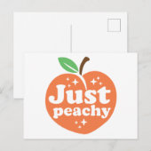 Gewoon Peachy Feestdagenkaart (Voorkant / Achterkant)