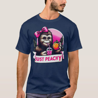 Gewoon Peachy Funny Vrouwen Summer Fruit T-shirt