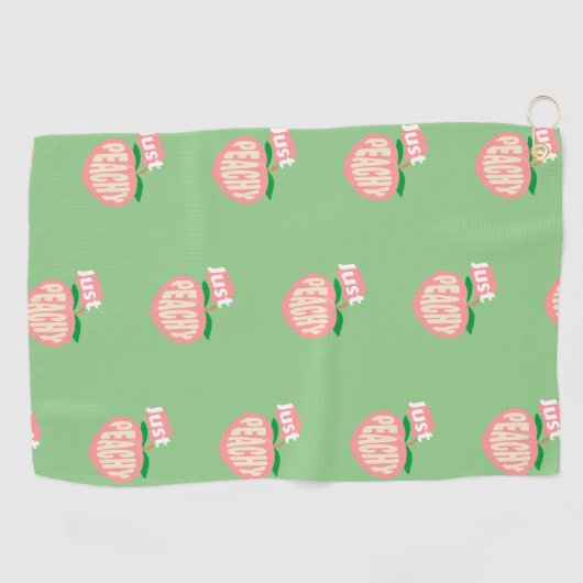 Gewoon Peachy Golfhanddoek (Horizontaal)