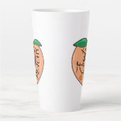 Gewoon peachy grappig latte mok (Voorkant)