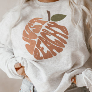 Gewoon Peachy Groovy Retro Trui