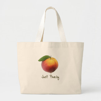 Gewoon Peachy Grote Tote Bag