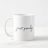 Gewoon Peachy | Modern minimalistisch geluid Koffiemok (Links)