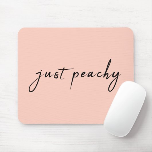 Gewoon Peachy | Modern minimalistisch geluid Muismat (Met muis)