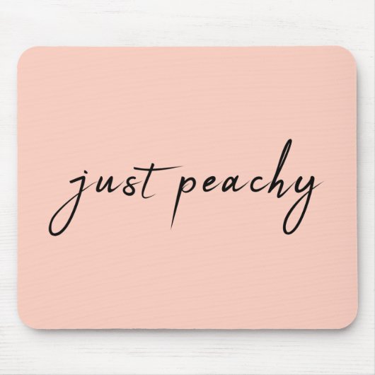 Gewoon Peachy | Modern minimalistisch geluid Muismat (Voorkant)