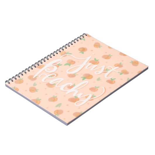 Gewoon peachy notitieboek (Linkerzijde)