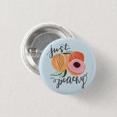 Gewoon Peachy Pin Ronde Button 3,2 Cm (Voorkant /achterkant)