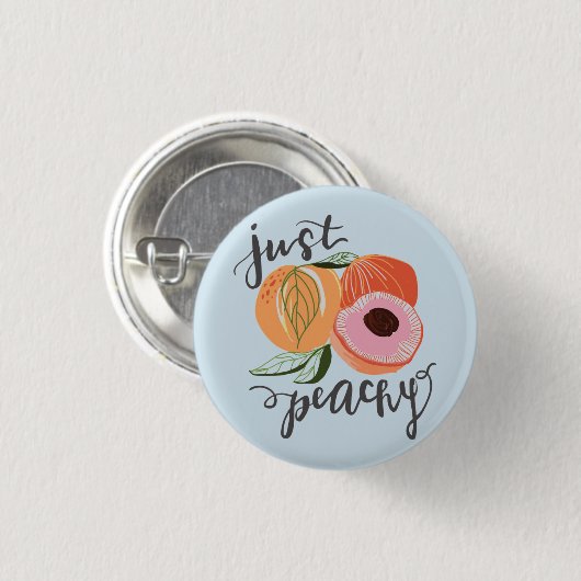 Gewoon Peachy Pin Ronde Button 3,2 Cm (Voorkant /achterkant)