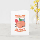 Gewoon Peachy Puns Verjaardag Kaart (Gele Bloem)