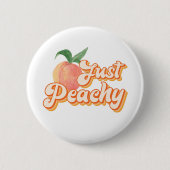 Gewoon Peachy Ronde Button 5,7 Cm (Voorkant)