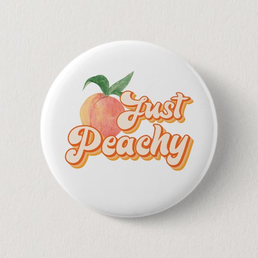 Gewoon Peachy Ronde Button 5,7 Cm (Voorkant)
