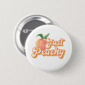 Gewoon Peachy Ronde Button 5,7 Cm (Voorkant /achterkant)