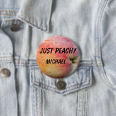 Gewoon Peachy Ronde Button 7,6 Cm (In situ)