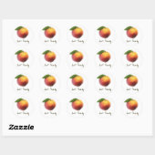 Gewoon Peachy Ronde Sticker (Vel)