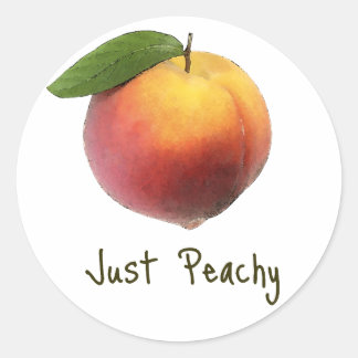 Gewoon Peachy Ronde Sticker