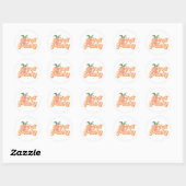 Gewoon Peachy Ronde Sticker (Vel)