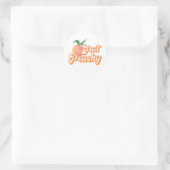 Gewoon Peachy Ronde Sticker (Tas)