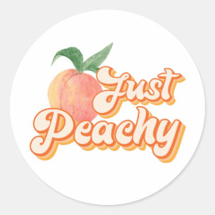 Gewoon Peachy Ronde Sticker