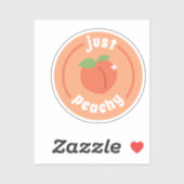 Gewoon Peachy Sticker (Vel)