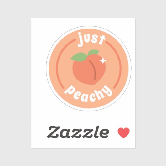 Gewoon Peachy Sticker (Vel)