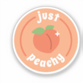 Gewoon Peachy Sticker (Voorkant)