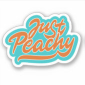 Gewoon Peachy Sticker (Voorkant)