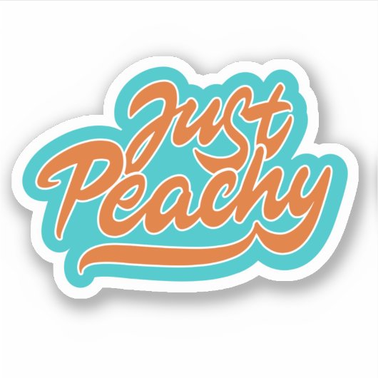 Gewoon Peachy Sticker (Voorkant)