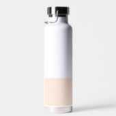 Gewoon Peachy Wedding Monogram Waterfles (Rechts)