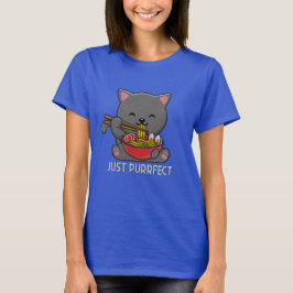 Gewoon pekel - Kat Eating Ramen T-Shirt
