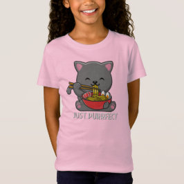 Gewoon pekeltje - Kat Eating Ramen T-shirt