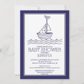 Gewoon perfect nautische zeilboot Baby shower Kaart (Voorkant)