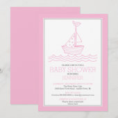 Gewoon perfect nautische zeilboot meisjes Baby sho Kaart (Voorkant / Achterkant)