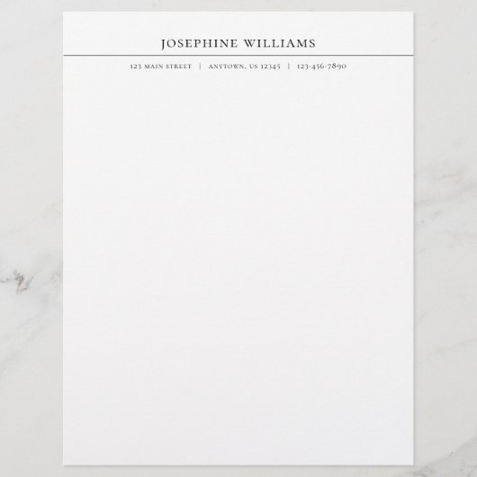 Gewoon persoonlijke briefhoofd (Voorkant)