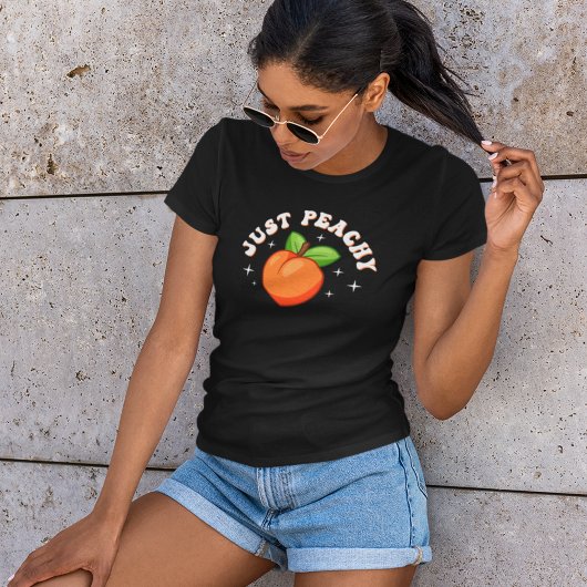 Gewoon perzik Cartoon fruit T-shirt