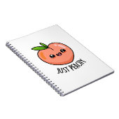 Gewoon Perzik Moppige Perzik Grap  Notitieboek (Rechterzijde)