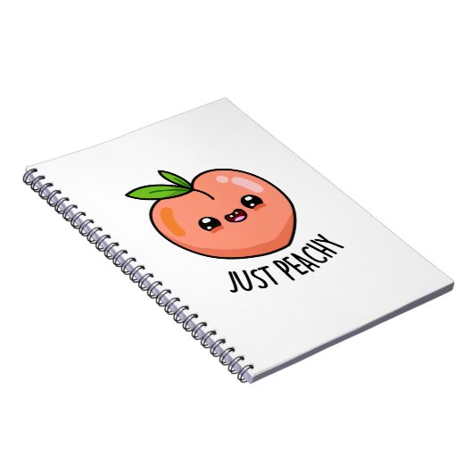 Gewoon Perzik Moppige Perzik Grap  Notitieboek (Rechterzijde)