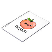 Gewoon Perzik Moppige Perzik Grap  Notitieboek (Linkerzijde)