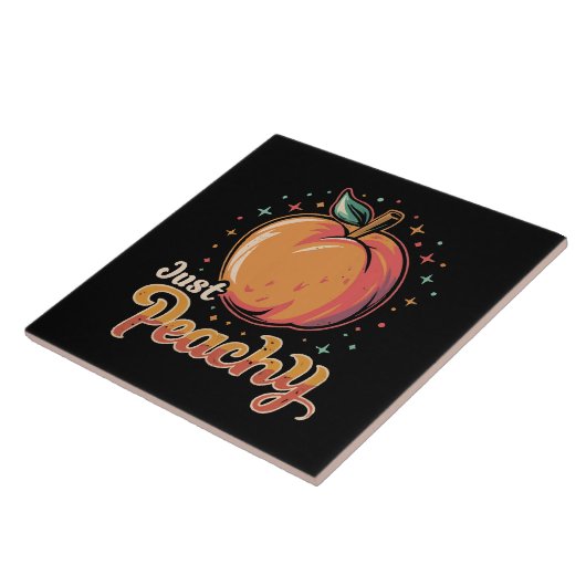 Gewoon perzik! tegeltje (Zijkant)