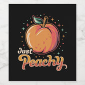 Gewoon perzik! wijn etiket (Enkel label)