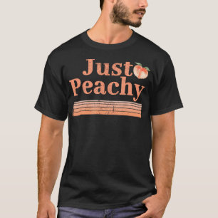 Gewoon perziken Zomer Fruit Nostalgie T-shirt