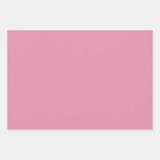 Gewoon Perzisch Licht Fuchsia Roze tinten 3 tinten Inpakpapier Vel (Voorkant 2)